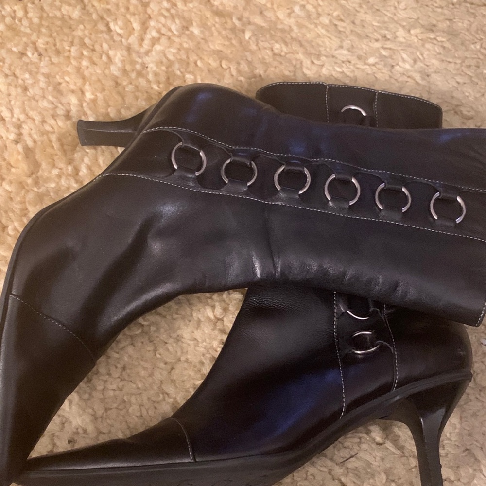 Barely worn black booties.